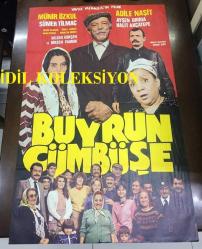 Buyurun Cümbüşe, ORİJİNAL, SİNEMA AFİŞİ - 1982, FİLM AFİŞİ / POSTERİ - BÜYÜK BOY - ORİJİNAL - 99 X 63 cm EBADINDA - Original Turkish Big Size Movie Poster - Yavuz Yalınkılıç,  Ayşen Gruda, Münir Özkul, Adile Naşit, Halit Akçatepe, Sümer Tilmaç, Erdoğan Seren, Süheyl Eğriboz, Hakkı Kıvanç, Ahmet Turgutlu, Cevat Kurtuluş, Sami Hazinses, 	Mustafa Dik, Tanju Şarman, Cevdet Balıkçı, Giray Alpan, Hasan Yıldız,  Hasan Yıldız, Çetin Başaran, Bilgen Gökçen