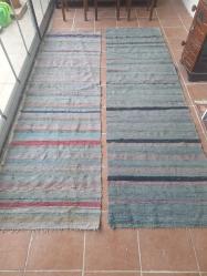 Eski el dokuması kilim, yolluk ( 2 adet )  (270cm x 78/80cm)  (266cm x 75/76cm)