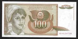** YUGOSLAVYA ( 100 * DİNARA ) 1990 - ÇİL