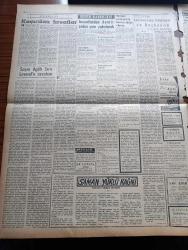 Ulus Gazetesi - 13 Şubat 1957 - Hüseyin Cahit Yalçın - İsmet İnönü Metin Toker'i Dün de Göremedi - Sovyet Rusya Orta Doğu için Yeni Teklifte Bulundu - CHP Genel Sekreteri Kasım Gülek'in Metin Toker'e Telgrafı - İlk Macar Mülteci Kafilesi Dün Geldi - Türkiye Milliyetçi Çin Kültür Anlaşması - Hazine Hissine Dair Tasarı Komisyonda Tartışmalara Yol Açtı - Yakup Kadri Karaosmanoğlu Köşe Yazısı - Saman Yüklü Kağnı Yazan Fikret Otyam Yazı Dizisi- Üniversitesi Hadisesi Ve Başbakan Yazan Doçent Doktor Muammer Aksoy - Sinemalarda Bağırmak Ve Islık Çalmak Yasak - Kahve Yerine Menengiç - Bir Yastıkta Piyesine Gösterilen Büyük Rağbet - Suriye'de Ordu Parlamentonun Partilerin Feshini İstiyor - Ölen Kim Öldüren Kim Bulgar Casusu Selmanof'un Maceraları - İngiltere Ağır Siklet Boks Şampiyonu Jeo Erskine - Güneşspor İle Demirspor İkinci Devreye Başlıyorlar - Fenerbahçe Ve Galatasaray Maçları Tehir Edildi - Komili Çamaşır Sabunu - Devlet Demir Yolları Takımı Fotoğrafı - Dansözler Kraliçesi Özcan Tekgül