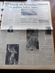 Ulus Gazetesi - 13 Şubat 1957 - Hüseyin Cahit Yalçın - İsmet İnönü Metin Toker'i Dün de Göremedi - Sovyet Rusya Orta Doğu için Yeni Teklifte Bulundu - CHP Genel Sekreteri Kasım Gülek'in Metin Toker'e Telgrafı - İlk Macar Mülteci Kafilesi Dün Geldi - Türkiye Milliyetçi Çin Kültür Anlaşması - Hazine Hissine Dair Tasarı Komisyonda Tartışmalara Yol Açtı - Yakup Kadri Karaosmanoğlu Köşe Yazısı - Saman Yüklü Kağnı Yazan Fikret Otyam Yazı Dizisi- Üniversitesi Hadisesi Ve Başbakan Yazan Doçent Doktor Muammer Aksoy - Sinemalarda Bağırmak Ve Islık Çalmak Yasak - Kahve Yerine Menengiç - Bir Yastıkta Piyesine Gösterilen Büyük Rağbet - Suriye'de Ordu Parlamentonun Partilerin Feshini İstiyor - Ölen Kim Öldüren Kim Bulgar Casusu Selmanof'un Maceraları - İngiltere Ağır Siklet Boks Şampiyonu Jeo Erskine - Güneşspor İle Demirspor İkinci Devreye Başlıyorlar - Fenerbahçe Ve Galatasaray Maçları Tehir Edildi - Komili Çamaşır Sabunu - Devlet Demir Yolları Takımı Fotoğrafı - Dansözler Kraliçesi Özcan Tekgül