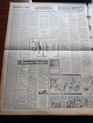 Ulus Gazetesi - 13 Şubat 1957 - Hüseyin Cahit Yalçın - İsmet İnönü Metin Toker'i Dün de Göremedi - Sovyet Rusya Orta Doğu için Yeni Teklifte Bulundu - CHP Genel Sekreteri Kasım Gülek'in Metin Toker'e Telgrafı - İlk Macar Mülteci Kafilesi Dün Geldi - Türkiye Milliyetçi Çin Kültür Anlaşması - Hazine Hissine Dair Tasarı Komisyonda Tartışmalara Yol Açtı - Yakup Kadri Karaosmanoğlu Köşe Yazısı - Saman Yüklü Kağnı Yazan Fikret Otyam Yazı Dizisi- Üniversitesi Hadisesi Ve Başbakan Yazan Doçent Doktor Muammer Aksoy - Sinemalarda Bağırmak Ve Islık Çalmak Yasak - Kahve Yerine Menengiç - Bir Yastıkta Piyesine Gösterilen Büyük Rağbet - Suriye'de Ordu Parlamentonun Partilerin Feshini İstiyor - Ölen Kim Öldüren Kim Bulgar Casusu Selmanof'un Maceraları - İngiltere Ağır Siklet Boks Şampiyonu Jeo Erskine - Güneşspor İle Demirspor İkinci Devreye Başlıyorlar - Fenerbahçe Ve Galatasaray Maçları Tehir Edildi - Komili Çamaşır Sabunu - Devlet Demir Yolları Takımı Fotoğrafı - Dansözler Kraliçesi Özcan Tekgül