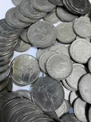 500 Adet 1950-1970 TC Dönemi 25 kuruş(100)-50 kuruş(100)-1(100)-2 1/2(100)5 (100)Lira Karışık farklı ve aynı tarihli Akmonital madeni paralar Kolleksiyonluk Ç/ÇA/ÇÇT/ÇT/T