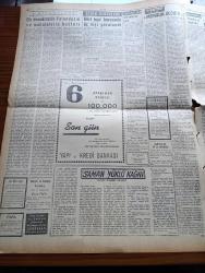 Ulus Gazetesi - 5 Şubat 1957 - Adana'nın En Büyük Un Fabrikası Yandı - İzmir Gemisinin Batmasında Tedbirsizlik İddiası Var - Amerikan Kız Koleji - Metropolitan Operasının Meşhur Sopranosu Maria Callas - Mareşal Petch Ankara'da - Cezayir Meselesi Birleşmiş Milletlerde Amerika Fransa'yı Destekleyecekmiş- Batı Almanya Devlet Başkanı Theodor Heuss Amerika'ya Gidecek - Ege Bölgesinde Tütün Piyasası Dün Açıldı - Saman Yüklü Kağnı Yazan Fikret Otyam Yazı Dizisi - Birleşmiş Milletlerin Geri Çekilme Kararını İsrail Altıncı Defa Reddetti - Ünlü Rejisör Mox Ophuls Ağır Hasta - Ürdün Komünizme Karşı Cephe Alıyor - Büyük Sanatçı Cecil De Mille'in Bağışı - Silviya Yüzme Havuzunda Çizgi Roman - Baykara Hz. Süleymanın Taşı - Bugünkü Dünyada Sağ Ve Sol Nedir - Ölen Kim Öldüren Kim Bulgar Casusu Selmanof'un Maceraları Yazı Dizisi - Ortadoğu'da Mültecilerin Durumu - Serbest Güreş Dünya Şampiyonası 1 2 3 Haziran'da Yapılıyor - Kırıkkale Kupasını Eskişehir Aldı - Galatasaray Kaptanı Turgay Şeren