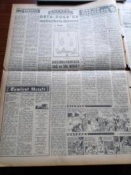 Ulus Gazetesi - 5 Şubat 1957 - Adana'nın En Büyük Un Fabrikası Yandı - İzmir Gemisinin Batmasında Tedbirsizlik İddiası Var - Amerikan Kız Koleji - Metropolitan Operasının Meşhur Sopranosu Maria Callas - Mareşal Petch Ankara'da - Cezayir Meselesi Birleşmiş Milletlerde Amerika Fransa'yı Destekleyecekmiş- Batı Almanya Devlet Başkanı Theodor Heuss Amerika'ya Gidecek - Ege Bölgesinde Tütün Piyasası Dün Açıldı - Saman Yüklü Kağnı Yazan Fikret Otyam Yazı Dizisi - Birleşmiş Milletlerin Geri Çekilme Kararını İsrail Altıncı Defa Reddetti - Ünlü Rejisör Mox Ophuls Ağır Hasta - Ürdün Komünizme Karşı Cephe Alıyor - Büyük Sanatçı Cecil De Mille'in Bağışı - Silviya Yüzme Havuzunda Çizgi Roman - Baykara Hz. Süleymanın Taşı - Bugünkü Dünyada Sağ Ve Sol Nedir - Ölen Kim Öldüren Kim Bulgar Casusu Selmanof'un Maceraları Yazı Dizisi - Ortadoğu'da Mültecilerin Durumu - Serbest Güreş Dünya Şampiyonası 1 2 3 Haziran'da Yapılıyor - Kırıkkale Kupasını Eskişehir Aldı - Galatasaray Kaptanı Turgay Şeren