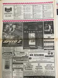 SABAH İSTANBUL GAZETESİ -26 Ekim 1997 -Erdal Bilallar-Ramazan yazgan-Filiz Güler-Şenol Bayraktar-Atatürk’ün İstanbul günleri-ünlü modacı Yonca Ebuzziya-İstanbul Valisi Kutlu aktaş-Dominos pizza Türkiye’de bir yaşında-esmer mobilya-hıncal Uluç-Özbağ pardesü-Bülent ipek-İbrahim Tatlıses-Ali poyrazoğlu-Ajda Pekkan-yaprak Özdemiroğlu—Günay Restaurant-Ventuno-Pimiapen-Ayşegül Çocuk yuvası ve kulübü-Altan eraslan-Sinan Özedincik-Uzman Dr.Osman Erk-Mustafa Kaya-Birsel Sancar-Emine Akkuzu-Göz grup-hız tuzağı 2-Masumiyet-Bir İstanbul masalı-istasyon sanat merkezi-Ferhangi şeyler 1260. oyun--Özlem odabaşı bale kursu-james bond--Kemal Yıldırım-Özkan Binol-Tuzak-Harrison Ford-Boğaziçi mobilya-bu filmi görmüştüm--Semih yener Modelist kursları-Zeki Müren için bir demet yasemen-hamam-bazıları sağ kaldı-nöbetçi eczaneler-rezervasyon-Ekşioğlu akkent Gürpınar evleri-Doğan mobilya-mavi bisiklet Çocuk kulübü-Serdar Ortaç-Sibel Can--Sultan Uçar-Artem mağazaları-Kolsan koltuk