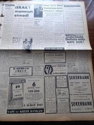 Ulus Gazetesi - 27 Ocak 1957 - Saman Yüklü Kağnı Yazan Fikret Otyam Yazı Dizisi- Pakistan'da Matem Nehru'nun Resimleri Yakıldı - Nizip'te  Kaçakçılarla Çarpışmalar Oldu -  Ortadoğu'ya Dair Amerikan Dışbakanı Dulles'in Sözleri - Türk İran Ticaret Anlaşması - Amerika'da Yakalanan Rus Casusları - Yakup Kadri Karaosmanoğlu Yazı Dizisi -73 Yaşına Basan Bir İrfan Yuvası İstanbul Erkek Lisesi - Birleşmiş Milletler Genel Sekreterinin Raporu İsrail'i Memnun Etmedi - Buğday Bankası - Yapı Ve Kredi Bankası - Şekerbank - Kral Suud Amerika Yolunda - Silviya Yüzme Havuzunda Çizgi Roman - Baykara Hz. Süleymanın Taşı Çizgi Roman -Çehov'dan Bir Hikaye Çeviren Leyla Dursunoğlu - Austria'lılar Dün Demirspor'u 2 1 Yendi - Bükreş Karması Dün İzmir'de Galip - Galatasaray Dün Liderliği Kaybetti - Fenerbahçe'nin Ve Milli Takımın Yemek Direği Dev Basketbolcu Altan Dinçer - Zeki Müren'in Eşsiz Eseri Berduş Büyük Ve Nur Sinemalarında - Cavga Dans Öğretim Stüdyosu - Yenişehir Ve Keçiören Galip - Ankara Karması