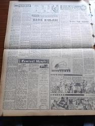 Ulus Gazetesi - 27 Ocak 1957 - Saman Yüklü Kağnı Yazan Fikret Otyam Yazı Dizisi- Pakistan'da Matem Nehru'nun Resimleri Yakıldı - Nizip'te  Kaçakçılarla Çarpışmalar Oldu -  Ortadoğu'ya Dair Amerikan Dışbakanı Dulles'in Sözleri - Türk İran Ticaret Anlaşması - Amerika'da Yakalanan Rus Casusları - Yakup Kadri Karaosmanoğlu Yazı Dizisi -73 Yaşına Basan Bir İrfan Yuvası İstanbul Erkek Lisesi - Birleşmiş Milletler Genel Sekreterinin Raporu İsrail'i Memnun Etmedi - Buğday Bankası - Yapı Ve Kredi Bankası - Şekerbank - Kral Suud Amerika Yolunda - Silviya Yüzme Havuzunda Çizgi Roman - Baykara Hz. Süleymanın Taşı Çizgi Roman -Çehov'dan Bir Hikaye Çeviren Leyla Dursunoğlu - Austria'lılar Dün Demirspor'u 2 1 Yendi - Bükreş Karması Dün İzmir'de Galip - Galatasaray Dün Liderliği Kaybetti - Fenerbahçe'nin Ve Milli Takımın Yemek Direği Dev Basketbolcu Altan Dinçer - Zeki Müren'in Eşsiz Eseri Berduş Büyük Ve Nur Sinemalarında - Cavga Dans Öğretim Stüdyosu - Yenişehir Ve Keçiören Galip - Ankara Karması
