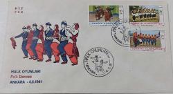 1981 HALK OYUNLARI FDC İLK GÜN ZARFI ZZ2C NADİRDİR