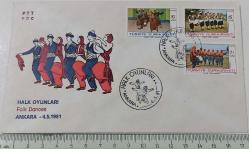 1981 HALK OYUNLARI FDC İLK GÜN ZARFI ZZ2C NADİRDİR