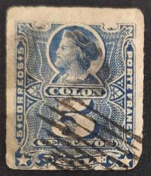 +++ ŞİLİ COLON  1881   5C     C - DAMGALI , HALİYLE