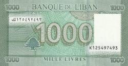 Lübnan, 1000 Lira, Çil, 2016 Basım