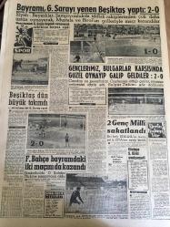 YENİ SABAH GAZETESİ 21 MART 1961 YIL :23 SAYI :7909----Cemal Gürsel ,Gümüşpala ile 40 dakika görüştü ---Bayram da 113 kişi nezarete alındı ---Çalışma Bakanı İşsizlik var ,dedi --Avrupa 'ya  sebze ihraç edilecek ---Eyüp Han  Türkiye den  Ayrıldı ----Kardeş Payı :Siyavuşgil ---İnönü Arap Dünyası ile Dostluk İstiyoruz Dedi ---Türkiye de 300 kişiye bir otomobil  düşüyor ---Petrol aramaları memnuniyet  verici ---Bayramı  ,Galatasaray  yenen Beşiktaş yaptı :2-0--Gençlerimiz  Bulgarlar karşısında güzel  oynayıp  galip  geldiler :  2-0----Beşiktaş dün  büyük takımdı ---Fenerbahçe  bayramdaki  iki maçını da kazandı ---2 Genç Milli Sakatlandı ---Göztepe Ş.Hilal  yenişemedi ---