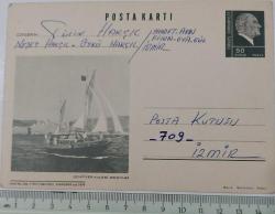 1974 POSTAYA VERMEYE HAZIRLANMIŞ SENPİYER KALESİ(BODRUM) MANZARALI POSTA KARTI AN240 İSFİLA NOLU VV1R NADİRDİR