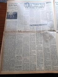 Ulus Gazetesi - 17 Nisan 1950 - Hüseyin Cahit Yalçın - İsmet İnönü'nün Kabulleri - Ankara'da Dün Üç Cumhuriyet Halk Partisi Ocağı Daha İşe Başladı - Çukurova'da 1500 Traktör Çalışıyor - Milli Eğitim Kupası - Türk İngiliz Müzik Festivali - Maliye Bakanı İsmail Rüştü Aksal Evlendi - Kayseri'de İşçi Evlerinin Temeli Atıldı - Zonguldak'ta Demokrat Parti'nin Siyaset Oyunları - Uçan Gölgeler Yazan Server Bedi Yazı Dizisi - Fen Adamı Burhan Arif Ongun'un Kıymetli Bir İcadı - Uluğ İğdemir - İrtica Aklını Başına Alsın - Turizm Davası Ön Plana Alındı - Darüşşafaka'nın 77. Yılı - Tiyatro Atina'da 2 Hafta Yazan Lütfi Ay - Haftanın Filmleri - Yankee Paşa Yazan Edison Marshall Yazı Dizisi - Lüküs Hayat Sus Sinemasında - Müzeyyen Senar Işıl - Yaban Gülü Filmi Ulus Sinemasında - Galatasaray Vefa Fenerbahçe Beşiktaş Berabere Kaldı - İzmir At Yarışları - Maçlar Radyo İle Yayınlanmayacak - Bisiklet Yarışları