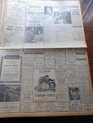 Ulus Gazetesi - 17 Nisan 1950 - Hüseyin Cahit Yalçın - İsmet İnönü'nün Kabulleri - Ankara'da Dün Üç Cumhuriyet Halk Partisi Ocağı Daha İşe Başladı - Çukurova'da 1500 Traktör Çalışıyor - Milli Eğitim Kupası - Türk İngiliz Müzik Festivali - Maliye Bakanı İsmail Rüştü Aksal Evlendi - Kayseri'de İşçi Evlerinin Temeli Atıldı - Zonguldak'ta Demokrat Parti'nin Siyaset Oyunları - Uçan Gölgeler Yazan Server Bedi Yazı Dizisi - Fen Adamı Burhan Arif Ongun'un Kıymetli Bir İcadı - Uluğ İğdemir - İrtica Aklını Başına Alsın - Turizm Davası Ön Plana Alındı - Darüşşafaka'nın 77. Yılı - Tiyatro Atina'da 2 Hafta Yazan Lütfi Ay - Haftanın Filmleri - Yankee Paşa Yazan Edison Marshall Yazı Dizisi - Lüküs Hayat Sus Sinemasında - Müzeyyen Senar Işıl - Yaban Gülü Filmi Ulus Sinemasında - Galatasaray Vefa Fenerbahçe Beşiktaş Berabere Kaldı - İzmir At Yarışları - Maçlar Radyo İle Yayınlanmayacak - Bisiklet Yarışları