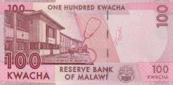 Malawi, 100 Kwacha, Çil, 2016 basımlı