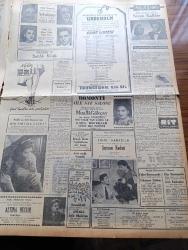 Ulus Gazetesi - 27 Mart 1950 - Profesör Sadi Irmak Köşe Yazısı - Peyami Safa Köşe Yazısı - Amerikan Kara Ordusu Genelkurmay Başkanı Dün İsmet İnönü Tarafından Kabul Edildi - Amerikan Başkanı Truman'ın Kongreden İstediği - Galatasaray Gençlerbirliği Maçından Sonra Çıkan Hadise - Yugoslavya Seçimleri Dün Yapıldı - Sağır Dilsiz Ve Körler Derneği Dünkü Toplantısı - Devlet Bakanı Ve Dışişleri Bakanvekili Cemil Sait Barlas Gaziantep'te - Yüksek Tansiyon Korkusu Yazan Profesör Doktor Rasim Adasal - Celal Bayar'ın Konya Nutku - Türk Felsefe Derneği Kuruldu - Suudi Arabistan Kralı Abdullah İsrail İle Gizli Görüşme Yapıyormuş - Kızılyıldız Gazetesi'nin Bir İddiası - Yankee Paşa Yazan Edison Marshall Yazı Dizisi - Muharrem Candaş Rakibi Yugoslav İle Güreşiyor Fotoğraflı - Hemşire Nimet Yazan Azmiye Hami Güven Yazı Dizisi - Değerli Ses Sanatkarı Safiye Ayla - Sabite Tur Gülerman - Kıymetli Ses Sanatkarı Mualla Gökçay Bomonti Aile Saz Salonunda - Beşiktaş Demirspor'a 3 1 Galip -
