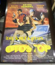 OTOSTOP, ORİJİNAL, SİNEMA AFİŞİ - 1996, FİLM AFİŞİ / POSTERİ - BÜYÜK BOY - ORİJİNAL - 99 X 68 cm EBADINDA - Original Turkish Big Size Movie Poster - Salih Güney - Sami Güçlü, Uğur Tual, Sevda Demirel, Engin Koç, Erdo Vatan, Levent Çakır, Tuncer Necmioğlu, Erdinç Dinçer, Volkan Gücer, Eastman, Yeni Tual Film, Fono Film