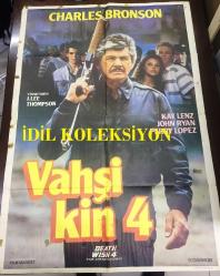 VAHŞİ KİN 4, ORİJİNAL SİNEMA AFİŞİ - Death Wish 4: The Crackdown, 1987, FİLM AFİŞİ / POSTERİ - BÜYÜK BOY - ORİJİNAL - 99 X 70 cm EBADINDA - Original Turkish Big Size Movie Poster - J. Lee Thompson, Brian Garfield, Gail Morgan Hickman, Charles Bronson, Kay Lenz, John P. Ryan, Perry Lopez, George Dickerson, Soon-Tek Oh, Dana Barron, Jesse Dabson, Peter Sherayko