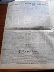 Ulus Gazetesi - 4 Nisan 1949 - Profesör Doktor Yavuz Abadan Köşe Yazısı - Avrupa İktisadi İşbirliği İdaresinin Yıldönümünde Devlet Bakanı B. Nurullah Esat Sümer Bir Mesaj Yayınladı - Marshall Planından Yardım Kömür Havzamıza Bu Yıl On Milyon Dolar Sarfedilecek - Güreşçilerimiz 8 0 Galip Geldi - İsrail Ürdün Mütarekesi Dün İmzalandı - Bayındırlık Bakanı B. Şevket Adalan'ın Demeci Yeni Porsuk Barajı Vazifesini Yapmıştır - Kaçırılan Kızlar Yazan Gerard Fairlie Yazı Dizisi - - İsviçre Silahlı Bir Tarafsızlık Güdecek - Beşiktaş Vefa'yı 1 0 Yendi - B. Cevdet Kerim Nazilli Fahri Hemşehrisi Seçildi - Suriye Hükümeti Başkanı Albay Hüsnü Zaim De Komünistlere Aman Vermeyecek - Airmec İngiliz Radyoları - Mithat Fenmen Konseri - Austin Otomobil - Ahmet Aypar Türkiye Maraton Rekoru Kırdı - Suriye Milli Takımı Geliyor - Birinci Ve Üçüncü Küme Puan Cetveli - Mülkiye Kupası