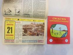 21 Ağustos 1974 hediyelik orijinal Hürriyet takvim yaprağı (Cin Ali kitabı hediyeli:)