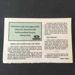 2 AĞUSTOS - 1997 -TAKVİM YAPRAĞI-DOĞUM GÜNÜ HEDİYESİ-HUZUR TAKVİMİ,UMUMİ SEFERBERLİK İLANI,1914,IRAKIN KUVEYT İ İŞGALİ,1990,ÇOCUĞUNUZA İSİM,NAMAZLARIN FARZINI KILMAK KAFİMİDİR,YAĞ LEKELERİ