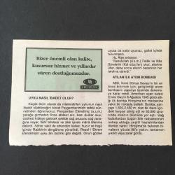 6 AĞUSTOS - 1997 -TAKVİM YAPRAĞI-DOĞUM GÜNÜ HEDİYESİ-HUZUR TAKVİMİ,ANAFARTALAR ÇIKARMASI,1915,İLK ATOM BOMBASININ AMERİKA TARAFINDAN HİROŞİMAYA ATILMASI,1945,ÇOCUĞUNUZA İSİM,UYKU NASIL İBADET OLUR,ATILAN İLK ATOM BOMBASI