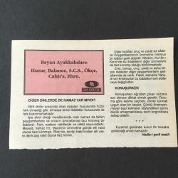 15 AĞUSTOS - 1997 -TAKVİM YAPRAĞI-DOĞUM GÜNÜ HEDİYESİ-HUZUR TAKVİMİ,TRABLUSUN FETHİ 1551,REVANIN FETHİ 1538,SÜVEYŞ KANALININ AÇILMASI,1889,ÇOCUĞUNUZA İSİM,DİĞER DİNLERDE DE NAMAZ VAR MIYDI,KONUŞURKEN