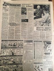 YENİ SABAH GAZETESİ  30 NİSAN 1958 YIL :20 SAYI :6880---Kıbrıs ta Rumlar yine Türklere Saldırdılar --Nurcular arasında  geniş  çapta  tevkifler --Menderes dün M.Cin Meclisinde  Konuştu ---Limon davası  hallediliyor --3.İstimlak Suiistimali --iki genç kız  intihara teşebbüs etti ---Zamlı dolmuş  tarifeleri askıda ---Hukuk Talebesi Profesörünün  Evini Soydu ---Tarihi eserlerinin  yıkılması  kati surette  yasak  edildi --Brıgıtte  Bardot Picasso 'yu ziyaret  etti ---Türk -Macar Greko -Romen takımları bu akşam spor  sarayında  karşılaşıyorlar --Namzet Takım :4 Beşiktaş Genç :0----SOF Başkanlığına T.Atakol getirildi ---Genç Milli Süreyya  Fenerbahçe ile Anlaştı ---