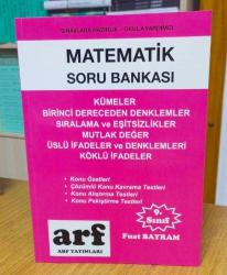Arf Yayınları 9. Sınıf MATEMATİK Soru Bankası - Fuat Bayram