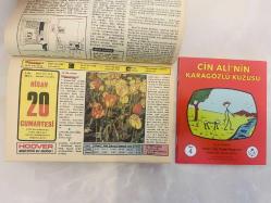 20 Nisan 1974 hediyelik orijinal Hürriyet takvim yaprağı (Cin Ali kitabı hediyeli:)