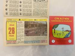 28 Nisan 1974 hediyelik orijinal Hürriyet takvim yaprağı (Cin Ali kitabı hediyeli:)
