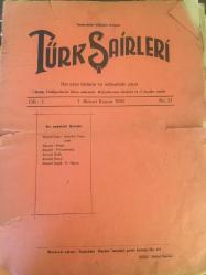 TÜRK ŞAİRLERİ DERGİSİ BİRİNCİ KANUN 1936 - NO 21