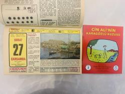 27 Şubat 1974 hediyelik orijinal Hürriyet takvim yaprağı (Cin Ali kitabı hediyeli:)