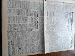 Ulus Gazetesi - 27 Mart 1949 - Peyami Safa Köşe Yazısı - Profesör Doktor Yavuz Abadan - İsveç Bizden Güreş Antrenörü İstiyor - Rusya İle İran'ın Arası Açılıyor - Sovyetler Birliği Kabinesinde Yapılan Değişiklikler Muhtelif Yorumlara Yol Açtı - Seyhan'ın Suları Yavaş Yavaş Çekiliyor - Çocuk Esirgeme Kurumunun Dün Geceki Balosu - Yıldız'da Harb Akademisinde Bir Yangın Çıktı - Falih Rıfkı Atay - Kaçırılan Kızlar Çeviren İzzet Tarhan - Pazar Konuşması Yazan Server Bedi - Unesco Orta Doğu Mümessili Mr. Karl Borc Bir Demeç Verdi - Filistin İçin Çarpıştığımız Günler Yazan M. Şevki Yazman Yazı Dizisi -  Berlin'de Ölüm Çeviren Orhan Veli Kanık Yazı Dizisi - Harikulade Güzel Yeşil Gözlü Kız Hamlet'in Ophelia'sı - Perihan Sözeri Ve Arkadaşları Konseri Yeni Sinemada - Şarlo Asri Zamanlar Ulus Sinemasında - Charlie Chaplin - Avrupa Güreş Turnesinin İlk Bilançosu - 4 Maç Yapmak Üzere Carlton Takımı Mayıs'ta Geliyor - Yaşar Doğu Ve Nasuh Akar Nicholas Brother'la Fotoğraf - Güreşçi Mustafa Yoylu