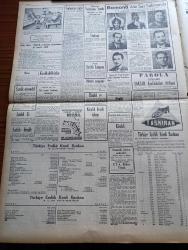 Ulus Gazetesi - 27 Mart 1949 - Peyami Safa Köşe Yazısı - Profesör Doktor Yavuz Abadan - İsveç Bizden Güreş Antrenörü İstiyor - Rusya İle İran'ın Arası Açılıyor - Sovyetler Birliği Kabinesinde Yapılan Değişiklikler Muhtelif Yorumlara Yol Açtı - Seyhan'ın Suları Yavaş Yavaş Çekiliyor - Çocuk Esirgeme Kurumunun Dün Geceki Balosu - Yıldız'da Harb Akademisinde Bir Yangın Çıktı - Falih Rıfkı Atay - Kaçırılan Kızlar Çeviren İzzet Tarhan - Pazar Konuşması Yazan Server Bedi - Unesco Orta Doğu Mümessili Mr. Karl Borc Bir Demeç Verdi - Filistin İçin Çarpıştığımız Günler Yazan M. Şevki Yazman Yazı Dizisi -  Berlin'de Ölüm Çeviren Orhan Veli Kanık Yazı Dizisi - Harikulade Güzel Yeşil Gözlü Kız Hamlet'in Ophelia'sı - Perihan Sözeri Ve Arkadaşları Konseri Yeni Sinemada - Şarlo Asri Zamanlar Ulus Sinemasında - Charlie Chaplin - Avrupa Güreş Turnesinin İlk Bilançosu - 4 Maç Yapmak Üzere Carlton Takımı Mayıs'ta Geliyor - Yaşar Doğu Ve Nasuh Akar Nicholas Brother'la Fotoğraf - Güreşçi Mustafa Yoylu