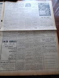 Ulus Gazetesi - 3 Mart 1949 - Peyami Safa Köşe Yazısı - Profesör Doktor Yavuz Abadan - İstanbul'da Dünkü Müthiş İnfilak - Karaağaç Mühimmat Fabrikasında Çıkan Yangın Faciası - Ölenlerin Sayısı 7'yi Yaralılar 16'yı Buluyor - Ankara Doğum Ve Kadın Kliniği Bugün Açılıyor - Güreş Takımımız Bugün Yola Çıkıyor - Lady Kelly'nin Dünkü Konferansı - Atlantik Paktı Görüşmeleri - Kaçırılan Kızlar Yazan Gerard Fairlie Yazı Dizisi - Eyüp Halkevinde Resim Sergisi - Kızılay Yıllık Balosu İçin Hazırlık Yapılıyor - Sabahaddin Ali'ye Ait Bir Dava -  Beş Yerde Tarım Alet Makineleri Kursu Açılacak - Berlin'de Ölüm Çeviren Orhan Veli Kanık - Filistin İçin Çarpıştığımız Günler Yazan M. Şevki Yazman - Haftanın Futbol Lig Maçları - Cumartesi Günü Yapılacak Kır Koşusu - Ziraat Bankası - Rikkat Uyanık Ve Zehra Bilir İnci Aile Saz Salonunda - Columbia Gramafon- Hamlet Bu Hafta Büyük Sinemada - Dil Tarih Coğrafya Fakültesi Balosu - Tıp Balosu Ankara Palas Salonlarında - Alfred Cortot Resital