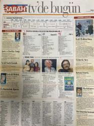 SABAH MELODİ GAZETESİ VE SABAH TELERAMA GAZETESİ -12 Aralık 1997 -Seda Kaya Güler-Söyleyemedikleriniz--Ah şu kocalar-Hale Pakcan-Mimi ile Muti-Patrıck Mc Donnel-Bizim Aile-Mort Walker-Dıck Browne-Marvın-Tom Amstrong-astroloji-Şerif Ercan-Beyazıt Öztürk-Mondi-Mimozanın 8.sayısı çıktı-Erkeklerin kadınlara söylediği Yalanlar-batak-Oliver Giesbert-Şöhret Tuzağı-Süleyman Turan-süper baba Fiko-Esra Ceyhan-böyle mi olacaktı-baba evi-Bay seç bakalım-Telekritik-Erdoğan sevgin-Sadettin peksoy—Seda Sayan-huysuz Virjin-sabah TV’de bugün—İbrahim Tatlıses-yeşil saçlı Çocuk—lekeli melek—Yücel Uçanoğlu—Yılmaz Zafer-Ahu tuğba-Jack ve Fasülye sırığı-Kristal Yürek-Çocuk katili-siyaset meydanı Şırnak’ta