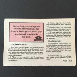 8 KASIM 1997 -TAKVİM YAPRAĞI-DOĞUM GÜNÜ HEDİYESİ-HUZUR TAKVİMİ,DEMİRKÖY,PINARHİSAR,LÜLEBURGAZIN KUTULUŞU 1922,ÇOCUĞUNUZA İSİM,TADİL İ ERKAN NEDİR ISLAK AYAKKABI