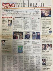 SABAH MELODİ GAZETESİ VE SABAH TELERAMA GAZETESİ -11 Aralık 1997 -Seda Kaya Güler-Söyleyemedikleriniz--Ah şu kocalar-Hale Pakcan-Mimi ile Muti-Patrıck Mc Donnel-Bizim Aile-Mort Walker-Dıck Browne-Marvın-Tom Amstrong-astroloji-Şerif Ercan-Telekritik-Erdoğan sevgin--sabah TV’de bugün-Elif ergü-bugün ne yapalım-17 tane cinni olduğunu söyleyen medyum Hayriye Yıldız-modacı Rıfat Özbek-Meltem pusat-Ahmet uğurlu-Ediz Hun-Berna Laçin-Yalçın dümer-süper baba Fiko-İbo Show-tayfun talip-Demirel-Şebnem dönmez-TRT 2’de İdil Biret konseri-Tansu Çiller-Nadide Sultan-Göksel ve Deniz Erdoğan-Hülya Koçyiğit-Limbo’da Aşk-Macera Peşinde-Nehir-Şerif Gönen-Şaşkın gelin-Nilüfer açıkkalın-Hüseyin Karagöz-Çalınan hayat-Sakar Casuslar-Çarpışma-Evita Peron 2-Küçük Patriot-Tıpatıp İkizler-Chevy Chase-Kadir İnanır