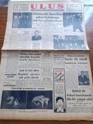 Ulus Gazetesi - 12 Mart 1949 - Profesör Doktor Yavuz Abadan Köşe Yazısı - Cumhurbaşkanı İsmet İnönü'nün Dünkü Kabulleri - Almanya'dan Amerikan Askerî Kıtalarına Takviye Gönderiliyor -  Cenova'daki Güreşlerden İlk Resimler - Yaşar Doğu Sartiri'nin 3 Dakika 32 Saniyede Sırtını Böyle Yere Getirdi - Gazanfer Kunt Telsizle Bildiriyor Bugünkü Güreşler Çok Çetin Olacak - Denizyolları İçin Kredi Talebimiz - Halkevi'nde İsviçre'de Dağcılığa Dair Bir Film Gösterildi - Bir Hollanda Takımı Geliyor - Sovyetler Birliği Dış Bakanları Yazan Profesör Rıfkı Salim Burçak - Erzurum'un Düşman İşgalinden Kurtuluşunun 31. Yıldönümü - Telgraf Telefon Radyo Haberleri - Yüksek Okullar Arası Maçlar 19 Mart'ta Başlıyor - Atlet Mustafa Kaplan'ın Cezası Bitti - Kayakçılar Ayaş Beline Gidecekler - Filistin İçin Çarpıştığımız Günler Yazan M. Şevki Yazman Yazı Dizisi - Berlin'de Ölüm Çeviren Orhan Veli Kanık Yazı Dizisi - Sanatçı Necla Murat Tabarin Bar'da - Tıp Balosu Ankara Palas - Reosil Tablet Ve Şurup