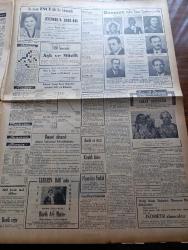 Ulus Gazetesi - 12 Mart 1949 - Profesör Doktor Yavuz Abadan Köşe Yazısı - Cumhurbaşkanı İsmet İnönü'nün Dünkü Kabulleri - Almanya'dan Amerikan Askerî Kıtalarına Takviye Gönderiliyor -  Cenova'daki Güreşlerden İlk Resimler - Yaşar Doğu Sartiri'nin 3 Dakika 32 Saniyede Sırtını Böyle Yere Getirdi - Gazanfer Kunt Telsizle Bildiriyor Bugünkü Güreşler Çok Çetin Olacak - Denizyolları İçin Kredi Talebimiz - Halkevi'nde İsviçre'de Dağcılığa Dair Bir Film Gösterildi - Bir Hollanda Takımı Geliyor - Sovyetler Birliği Dış Bakanları Yazan Profesör Rıfkı Salim Burçak - Erzurum'un Düşman İşgalinden Kurtuluşunun 31. Yıldönümü - Telgraf Telefon Radyo Haberleri - Yüksek Okullar Arası Maçlar 19 Mart'ta Başlıyor - Atlet Mustafa Kaplan'ın Cezası Bitti - Kayakçılar Ayaş Beline Gidecekler - Filistin İçin Çarpıştığımız Günler Yazan M. Şevki Yazman Yazı Dizisi - Berlin'de Ölüm Çeviren Orhan Veli Kanık Yazı Dizisi - Sanatçı Necla Murat Tabarin Bar'da - Tıp Balosu Ankara Palas - Reosil Tablet Ve Şurup