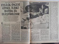 Kadınca Aylık Aktüalite Sinema Tiyatro Müzik ve Magazin Dergisi - Ocak 1982 - Müjde Ar - Muazzez Abacı - Sıra Kızları - Geçtiğimiz Yıl Gözümüzden Kaçmayanlar - İşte Erbulaklar - Seks Dergilerini Kadınlar yönetiyor - Yerli Moda - Patronlu Modeller - Kapişonlu Ceket - Daha Çok Zevk Almak İçin - Kocanızın Yatakta başarısız Olmasının Nedeni - Bazı Cinsel Davranışlar Neden Yasak? - Seksizm - Anjin ve Nezle - Ne Diye Herşeye Sinirleniyorsunuz? - Ana Sütü mü, Mama mı? - Çocuklarda Ruhsal Bunalım - Arkadaş ve Sevgili Arasındaki Fark - 100 Bin Liramızı Ne Yapalım? - Ev Kadınları Daha Dertli - Aşk Bitince - Gençlik ve Özgürlük - Ayakkabılarınız Hatalı İse - Yan Uğraşlarınız Var mı? - Göğüsleriniz Sarkmasın - Üç Farklı Kadın, Üç Farklı Makyaj fotoğraf ve haberi - Tam Takım Dergi