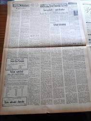 Ulus Gazetesi - 14 Şubat 1949 - Peyami Safa Köşe Yazısı - Sadi Irmak Köşe Yazısı - Cumhurbaşkanı İsmet İnönü'nün Dünkü Kabulleri - Meclis'te Bütçe Kanunu Metninin Tetkiki De Bugün Tamamlanacak - İller Bankasının 1948 Faaliyeti - Devlet Demir Yolları İşletme Müdürleri Bugün Toplanıyor - Filistin Komisyonu Mısır Başbakanı İle Görüştü - Yeni Mason Derneği Ankara'da Şube Açtı - Merihlilerin Dünyayı İstilası Panik Yarattı - İstanbul'da Bir Adam Sokakta Arapça Ezan Okudu - Fransız İktisadi Devlet İşletmesinde Reform Kanunu Doktor Nizamettin Ali Sav - Moliere'in Tartuffe Yazan Lütfi Ay - Pakistan Büyükelçimiz Yahya Kemal Beyatlı Emekliye Ayrıldı - Demokrat Parti Kongresi İçin Şimdiden Hazırlık Başladı - Çekoslovakya'da Komünist Sansürü Arttı - Hikaye Kahvaltı Yazan John Steinbeck - Garanti Bankası - Parker 51 Dolmakalemi - Şeytanın Kızı Gilda Sus Sinemasında - Akıncılar Türk Filmi Park Sinemasında - Fenerbahçe 4 Wacker 2- 8 Yugoslav Futbolcusu İngiliz Bölgesine İltica Ettiler - Uludağ Oteli