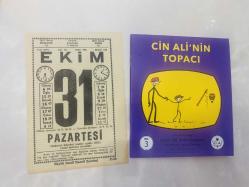 31 Ekim 1977 hediyelik orijinal Saatli Maarif takvim yaprağı (Cin Ali kitabı hediyeli:)