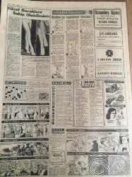 YENİ SABAH GAZETESİ 1 NİSAN 1958 YIL :20 SAYI :6853---Rusya Nüklear Denemeleri Tek Taraflı Olarak Durdurdu ---Menderes ve Yardımcı Dün Profesörlerle Görüştü ----Kıbrıs  yüksek  tahsil gençleri İngilizleri  protesto  ettiler --Amerikan yardımı  154  milyon  dolardan  200 milyona  çıkıyor ---Belediye memurlarının tayin   nakil  ve terfileri ---Ekip Halinde :Siyavuşgil ---1958 İmar Planı Tatbike  Konuldu --Yeni Köy Kanunu Layihası  Hazırlandı ---Fenerbahçe galip Moda  şampiyon ---Beşiktaş İdare Heyeti Dün Vazife Taksimi Yaptı ---G.Milli Takımı Dün Sabah Uğurladık ---Federasyon Kupası Maçları Yarın Şehrimizde Başlıyor ----