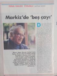 Kadınca Aylık Aktüalite Sinema Tiyatro Müzik ve Magazin Dergisi - Aman Sevgiliniz Duymasın! - Merhaba Politika - Türkan Şoray - Muammer Özer - Unutmak, Ya Da Unutmamak - Aşk Kaçağı! - Attila İlhan - Markiz'de 'Beş Çayı' fotoğraf ve haberi - Dergi Tam Değildir sadece 2 Sayfası Mevcuttur - Dergi Kapağı Yoktur