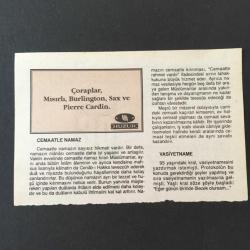 30 KASIM 1997-TAKVİM YAPRAĞI-DOĞUM GÜNÜ HEDİYESİ-HUZUR TAKVİMİ,BALTACI MEHMET PAŞANIN ÖLDÜRÜLMESİ,1721,ÜLKER FIRTINASI,TEKKE ZAVİYE VE TÜRBELERİN KAPATILMASI 1925,ÇOCUĞUNUZA İSİM,CEMAATLE NAMAZ,VASİYETNAME