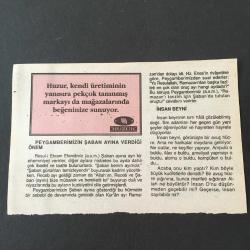 9 ARALIK 1997-TAKVİM YAPRAĞI-DOĞUM GÜNÜ HEDİYESİ-HUZUR TAKVİMİ,HALİÇİN DONMASI 1893 KUDÜSÜN ELİMİZDEN ÇIKMASI 1917,ÇOCUĞUNUZA İSİM,PEYGAMBERİMİZİN ŞABAN AYINA VERDİĞİ ÖNEM,İNSAN BEYNİ